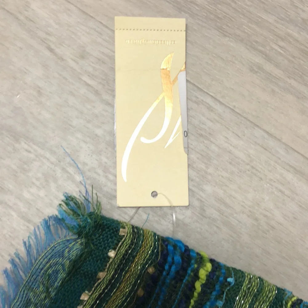 Collectioneighteen Metallic green scarf shawl